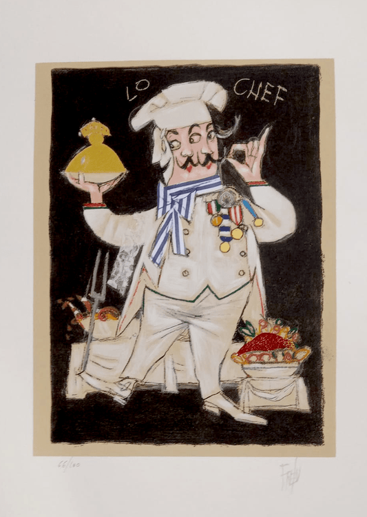 Grafica di Paolo Fresu "Lo Chef"