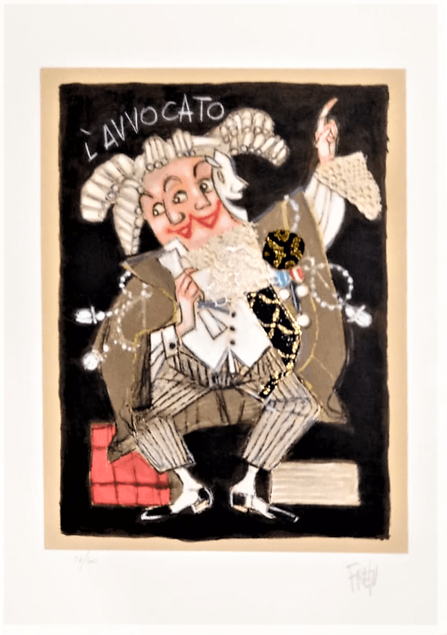 Grafica di Paolo Fresu "L'Avvocato"