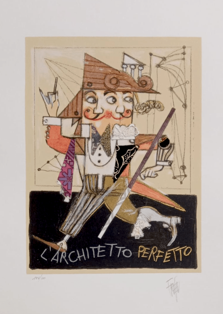 Grafica di Paolo Fresu "L'Architetto Perfetto"