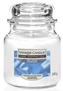 Giara Media Yankee Candle 340gr soft cotton
