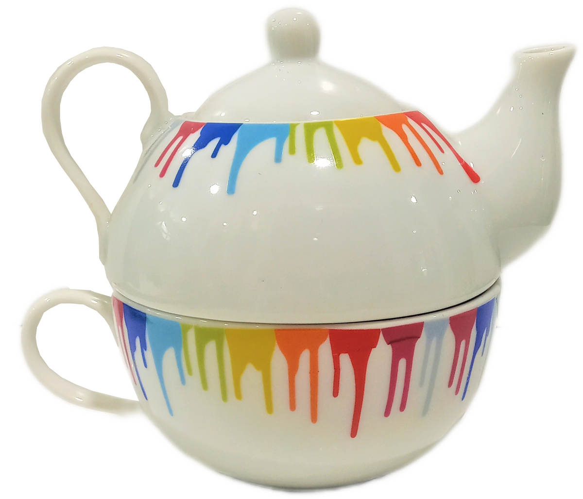 Set Tazza e Teiera "Arcobaleno"