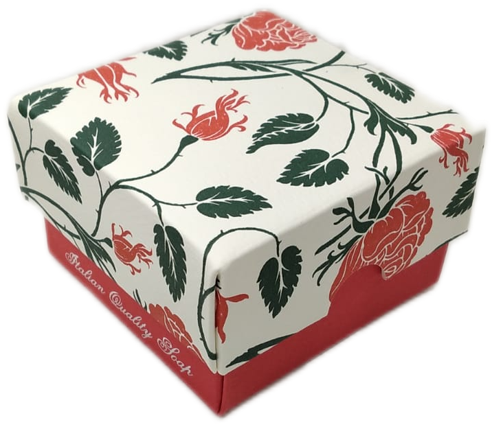 Sapone artigianale con scatolina regalo decorata "Rossi 1931"