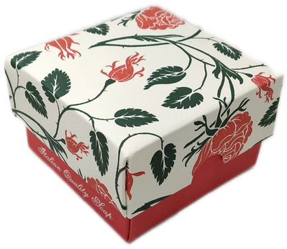 Sapone artigianale con scatolina regalo decorata "Rossi 1931"