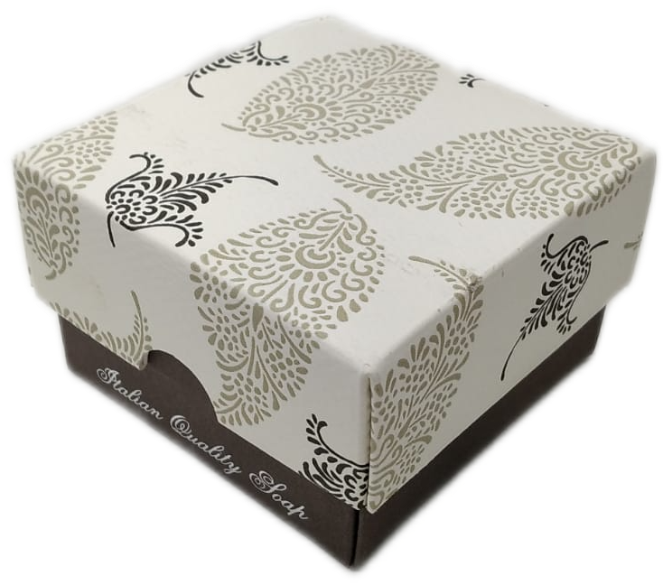 Sapone artigianale con scatolina regalo decorata "Rossi 1931"