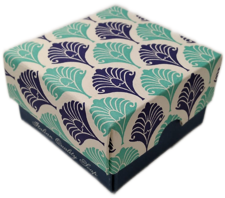 Sapone artigianale con scatolina regalo decorata "Rossi 1931"