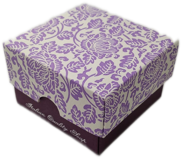 Sapone artigianale con scatolina regalo decorata "Rossi 1931"