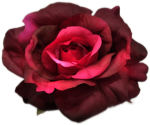 Rosa artificiale con fermaglio a clip "Burgundy" Jordan massima fioritura