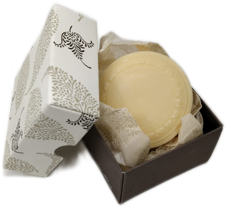 Sapone artigianale con scatolina regalo decorata "Rossi 1931"