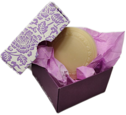Sapone artigianale con scatolina regalo decorata "Rossi 1931"