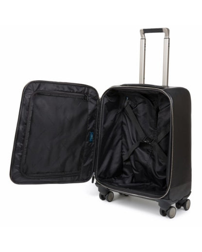 Trolley cabina in pelle con portapc 15" e portaipad Modus Piquadro