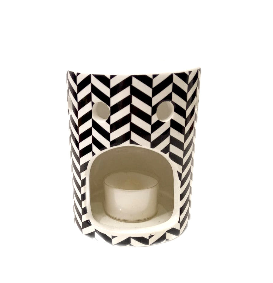 Brucia essenza in ceramica "Optical" Scentchips nero
